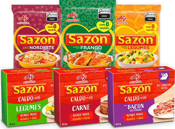 Produtos Sazón tradicionais
